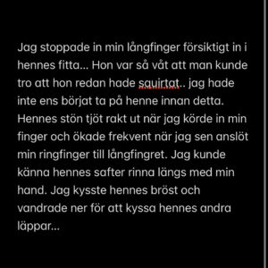 Riktig sex-novell från mitt liv.