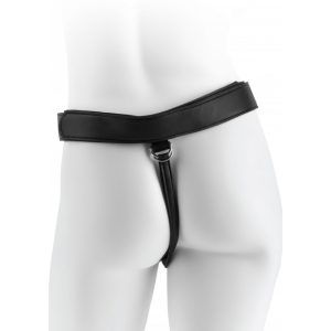 King Cock Strap-On Harness Med 7" Uncut Cock