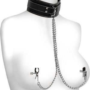 Master Series Coveted collar with nipple clamps
