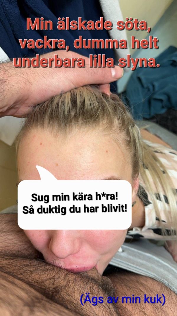 Amatör film, Svarthårig man går på blond liten tös!