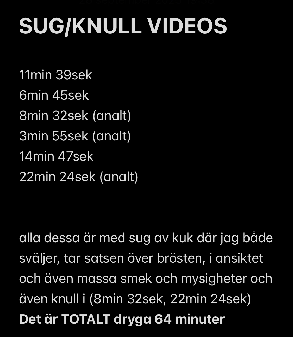 Album SOLO eller SUG/KNULL??