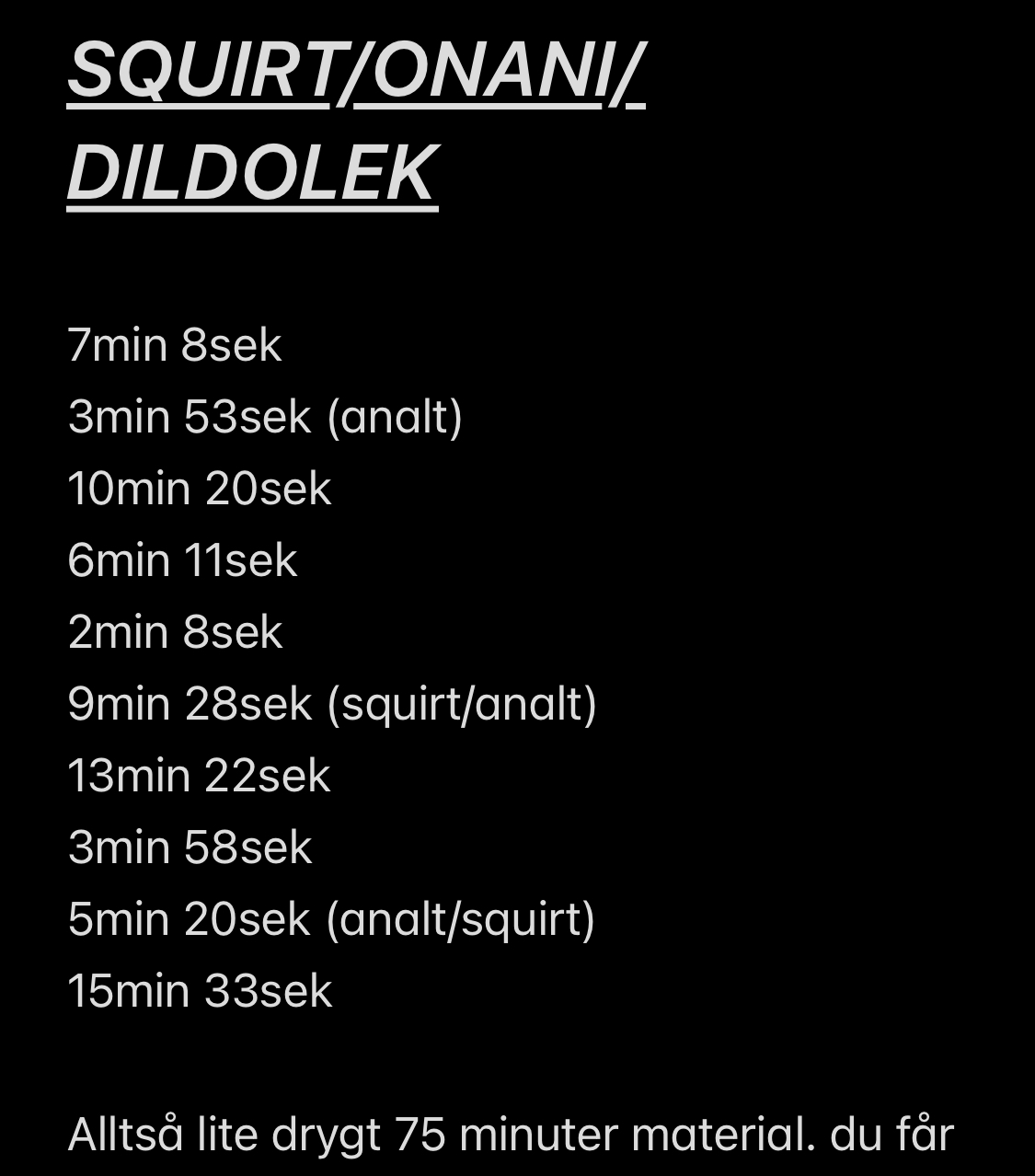 Album SOLO eller SUG/KNULL??