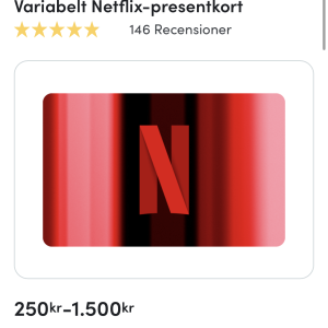 Köp 250:- Netflix