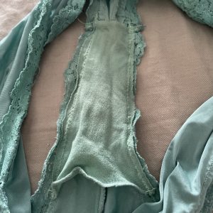 Blå trosor med spets